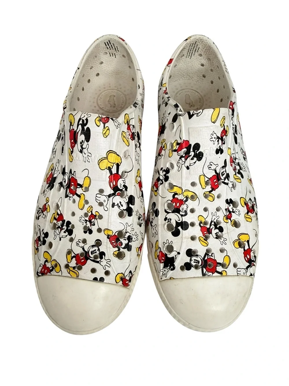 Native mickey mouse water athletic Shoes Disney junior junior size 2